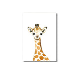 affiche savane girafe