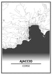 carte Ajaccio tableau