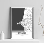 Affiche Granville <br /> carte