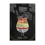 Affiche cocktail <br /> bahama mama