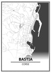 affiche plan bastia