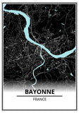 affiche plan bayonne