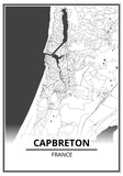 Affiche Carte <br /> Capbreton