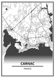 Affiche Carnac <br /> carte