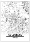 Affiche Carte <br /> Colomiers