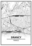 Affiche Carte <br /> Drancy