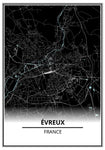 affiche plan evreux