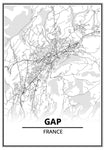 Affiche Carte <br /> Gap