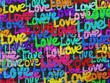 Affiche <br /> Tag mur cœur love