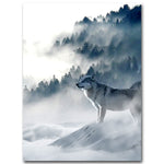 Affiche <br /> Loup gris