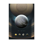 Affiche Astronomie <Br /> Satellite Dione 40X50Cm 1704