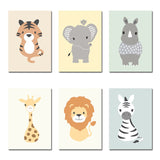 lot affiches animaux safari