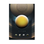 Affiche Astronomie <Br /> Satellite Titan 40X50Cm 1704
