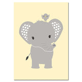 affiche safari elephant