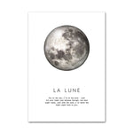Affiche astronomie <br /> Lune