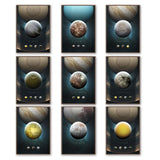 Affiche Astronomie <Br /> Satellite Titania 1704