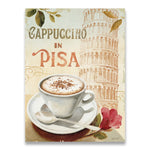 affiche café vintage pisa