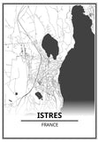 Affiche Carte <br /> Istres