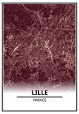 poster carte lille