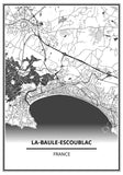 Affiche La Baule-Escoublac <br /> carte