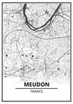 Affiche Carte <br /> Meudon