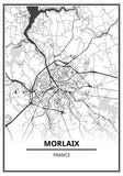 Affiche Morlaix <br /> carte