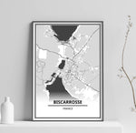 Affiche Biscarrosse<br /> carte