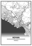 Affiche Royan <br /> carte