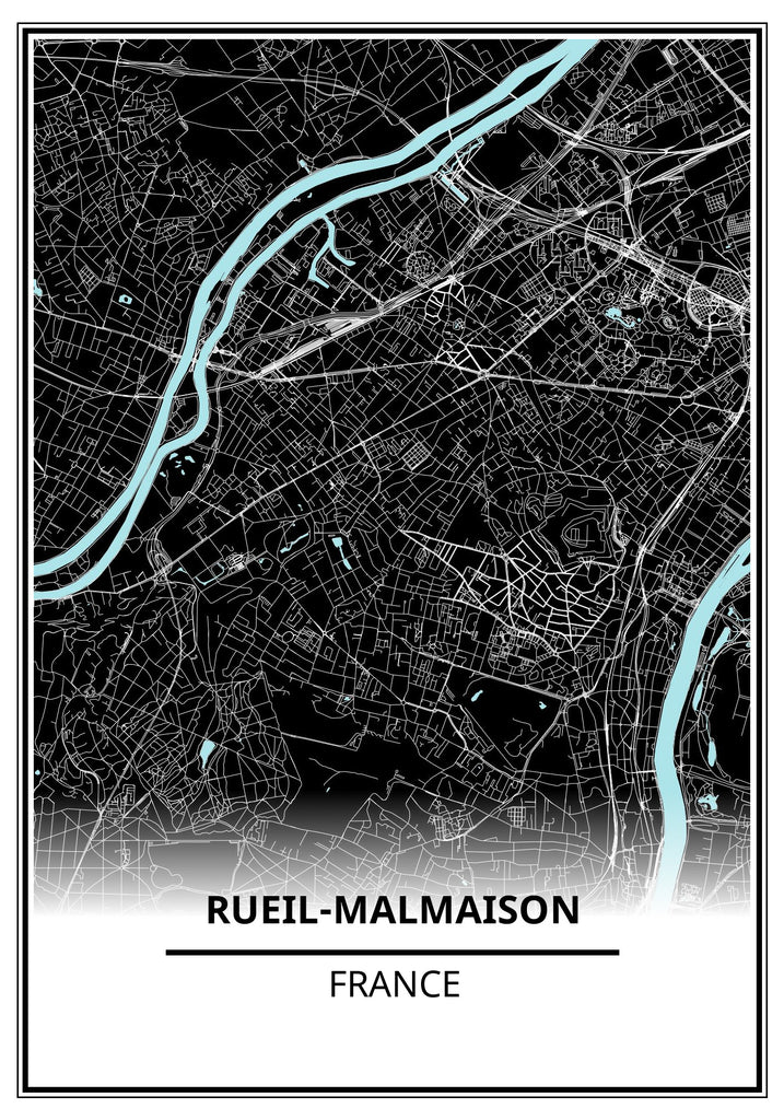 Affiche Carte Rueil Malmaison Affichea affiche-carte-rueil-malmaison-affichea