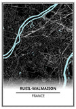 Affiche Carte <br /> Rueil Malmaison