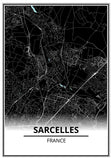 Affiche Carte <br /> Sarcelles