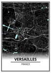 Affiche Carte <br /> Versailles