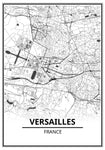 Affiche Carte <br /> Versailles