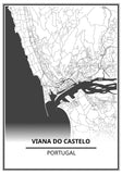 Affiche Carte Ville <Br /> Viana Do Castelo 1700