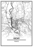 Affiche Vichy <br /> carte