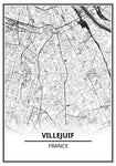Affiche Carte <br /> Villejuif