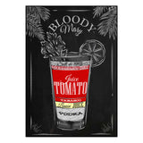 Affiche cocktail <br /> bloody mary