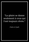 Affiche Citation <br /> Charles de Gaulle