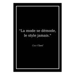 Affiche Citation <br /> Coco Chanel