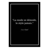 Affiche Citation <br /> Coco Chanel