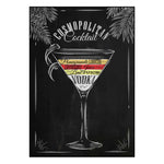 Affiche cocktail <br /> cosmopolitan