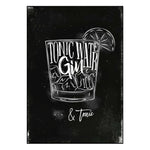 Affiche cocktail <br /> gin tonic