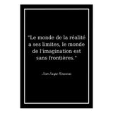 Affiche Citation <br /> Jean Jacques Rousseau