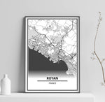 Affiche Royan <br /> carte