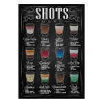 Affiche <br />shooter cocktail