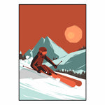 Affiche <br /> Ski vintage
