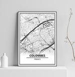 Affiche Carte <br /> Colombes