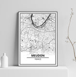 Affiche Carte <br /> Meudon