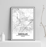 Affiche Carte <br /> Sarcelles