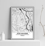 Affiche Carte <br /> Vitry-sur-Seine